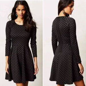 Loft long sleeve dress, S, black/gray